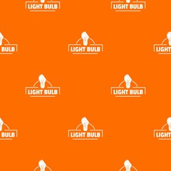 Poster - Light idea pattern vector orange for any web design best