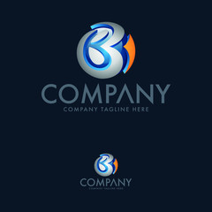 Creative 3D Letter B Logo Design