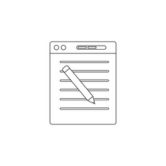 Aufkleber - Electronic writing colored icon. Element of programming for mobile concept and web apps icon. Outline, thin line icon for website design and development, app development