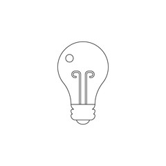 Aufkleber - Bulb colored icon. Element of programming for mobile concept and web apps icon. Outline, thin line icon for website design and development, app development