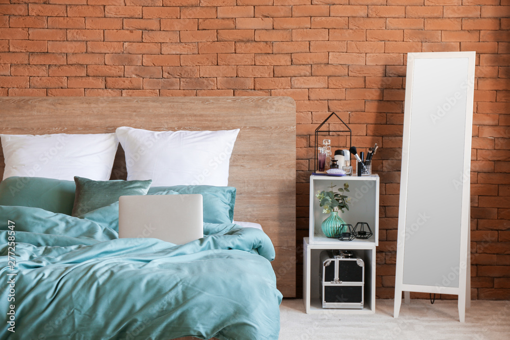 Interior of modern bedroom