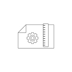 Aufkleber - drawing settings colored icon. element of programming for mobile concept and web apps icon. outline,