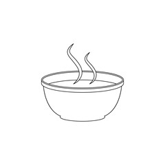 Aufkleber - Tomato soup icon. Element of resturant for mobile concept and web apps icon. Outline, thin line icon for website design and development, app development