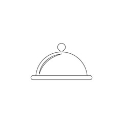 Poster - Restaurant tray icon. Element of resturant for mobile concept and web apps icon. Outline, thin line icon for website design and development, app development