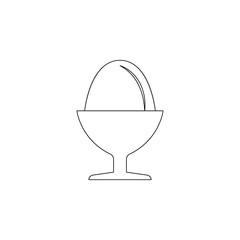 Aufkleber - Egg in cup icon. Element of resturant for mobile concept and web apps icon. Outline, thin line icon for website design and development, app development