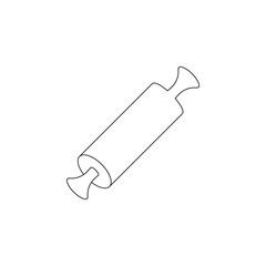 Aufkleber - Rolling pin icon. Element of resturant for mobile concept and web apps icon. Outline, thin line icon for website design and development, app development