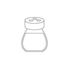 Aufkleber - Salt shaker icon. Element of resturant for mobile concept and web apps icon. Outline, thin line icon for website design and development, app development