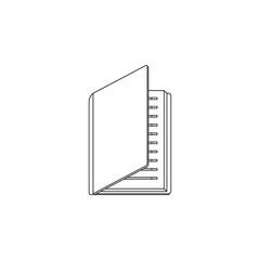 Aufkleber - Open book icon. Element of book for mobile concept and web apps icon. Outline, thin line icon for website design and development, app development
