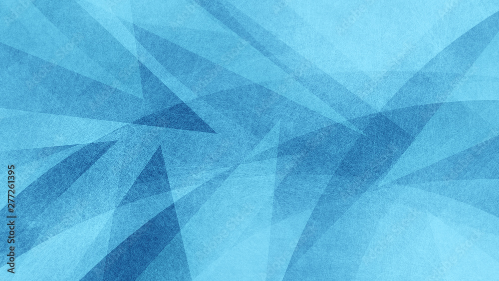 Blue and white abstract geometric background with triangle shapes ...