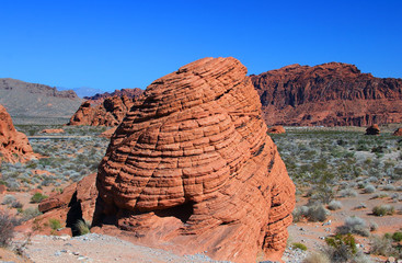 Red rocks in Nevada desert