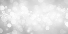 White Blur Abstract Background. Bokeh Christmas Blurred Beautiful Shiny Christmas Lights
