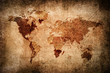 Retro style world map texture background