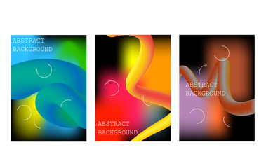 Wall Mural - abstract fluid 3d shapes vector trendy liquid colors background.with modern composition vector templ