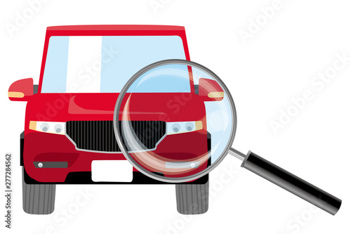 自動車と虫眼鏡のイラスト 検査 調査 査定のイメージのイラスト Rv車 Buy This Stock Vector And Explore Similar Vectors At Adobe Stock Adobe Stock