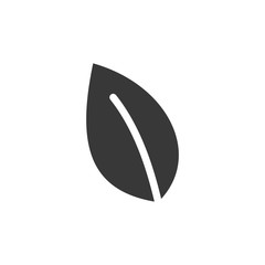 Aufkleber - Leaf Nature icon template black color editable. Leaf Nature symbol vector sign isolated on white background. Simple logo vector illustration for graphic and web design.