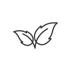 Aufkleber - Leaf Nature icon template black color editable. Leaf Nature symbol vector sign isolated on white background. Simple logo vector illustration for graphic and web design.