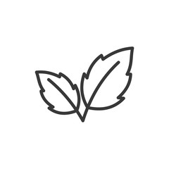 Aufkleber - Leaf Nature icon template black color editable. Leaf Nature symbol vector sign isolated on white background. Simple logo vector illustration for graphic and web design.