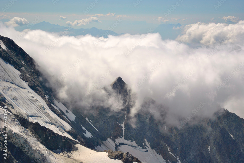Mont blanc Chamonix France Gouter - obrazy, fototapety, plakaty 