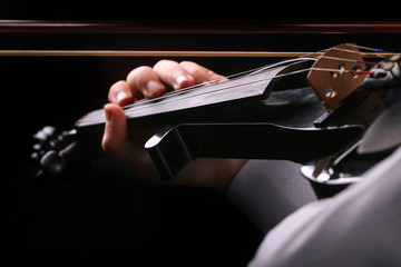 Wall Mural - Young men playing the violin