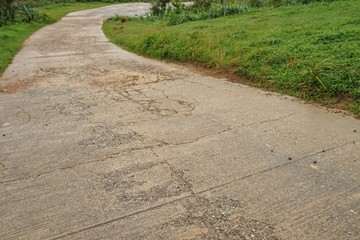 Poster - road in the field