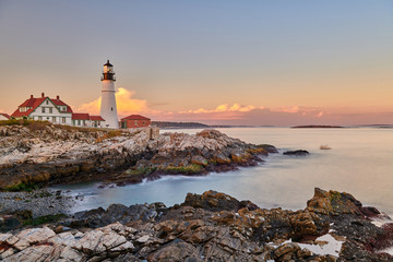 Sticker - Portland Head Lighthouse at Cape Elizabeth, Maine, USA.