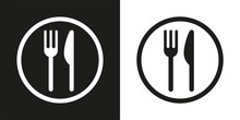 Sign With Fork And Knife