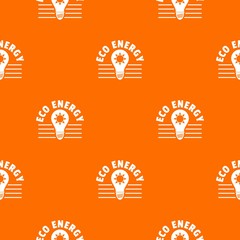 Poster - Eco energy pattern vector orange for any web design best