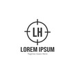 © Robani - Initial LH logo template with modern frame. Minimalist LH letter logo vector illustration