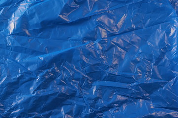 Wall Mural - Blue nylon bag, plastic texture and background