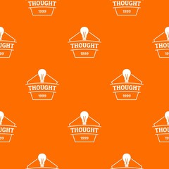 Wall Mural - Thought pattern vector orange for any web design best