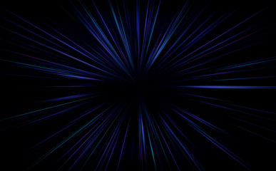 Leinwandbilder - Shiny Particles Space Explosion Retro Sci-Fi Neon radial lines Background Futuristic speed light zoom of the 80`s. Digital Cyber Surface. Suitable for design in the style of the 1980`s