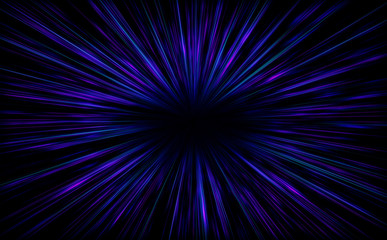 Leinwandbilder - Shiny Particles Space Explosion Retro Sci-Fi Neon radial lines Background Futuristic speed light zoom of the 80`s. Digital Cyber Surface. Suitable for design in the style of the 1980`s
