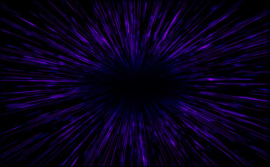 Leinwandbilder - Shiny Particles Space Explosion Retro Sci-Fi Neon radial lines Background Futuristic speed light zoom of the 80`s. Digital Cyber Surface. Suitable for design in the style of the 1980`s