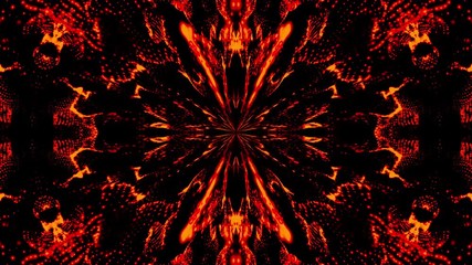 Poster - Beautiful abstract symmetry kaleidoscope, 3d rendering backdrop, computer generating background