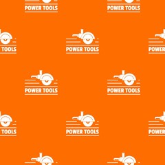 Poster - Power tool metal pattern vector orange for any web design best