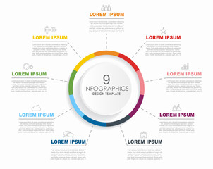 Infographic design template with place for your data. Vector illustration.