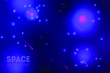 Abstract new space background. Shining stars