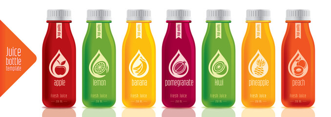 Ready design juice bottle set