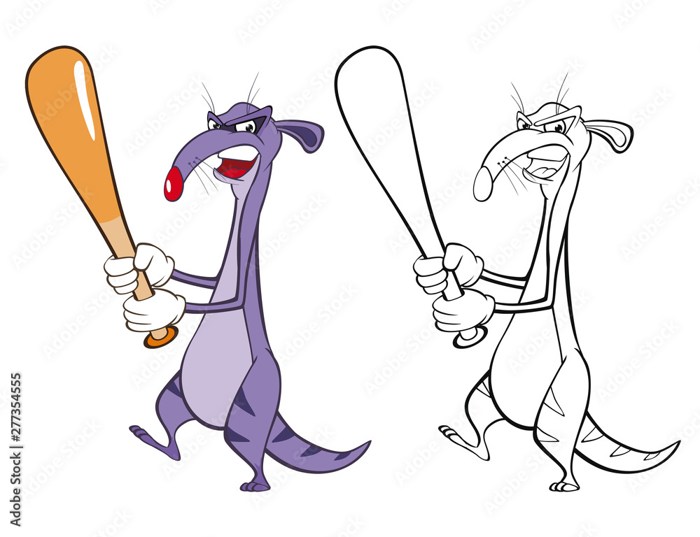 Contour Cut Stickers Vector Illustration Of A Cute Cartoon Character Mongoose For You Design And Computer Game Coloring Book Outline Set Nikkel Art Contour Cut Stickers Vector Illustration Of A Cute Cartoon Character Mongoose For You Design And Computer Game Coloring Book Outline Set Nikkel Art