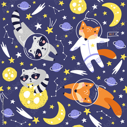 wzor-z-cute-astronauta-lis-szop-pracz-planet-gwiazd-i-komet-tlo-dla-dzieci-zwierzeta-w-kosmosie-wektor