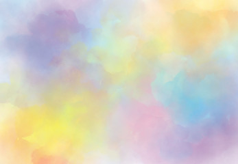 Abstract watercolor digital art painting soft focus for texture background