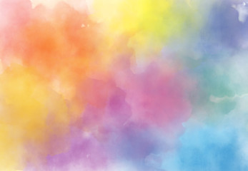 Wall Mural - abstract watercolor digital art painting soft focus for texture background