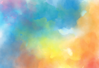 Wall Mural - abstract watercolor digital art painting soft focus for texture background