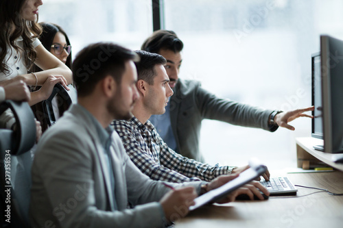 Zdjęcie: Picture of business people working together in office Picture of business people working together in office