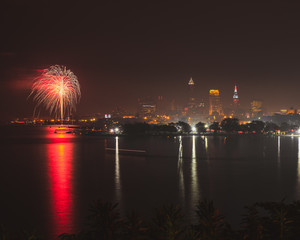 Wall Mural - Fireworks at Edgewater Park in Cleveland Ohio