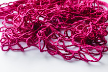 Pink String Bag Background, Net Pattern