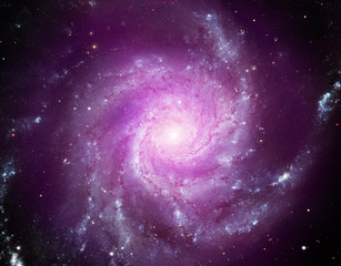 Wall Mural - pinwheel galaxy. space nebula. cosmic cluster of stars