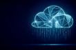 © Who is Danny - Glowing blue digital cloud