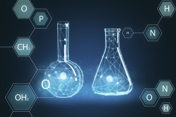 Poster - Creative chemical retort texture