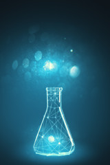 Poster - Abstract chemical retort backdrop